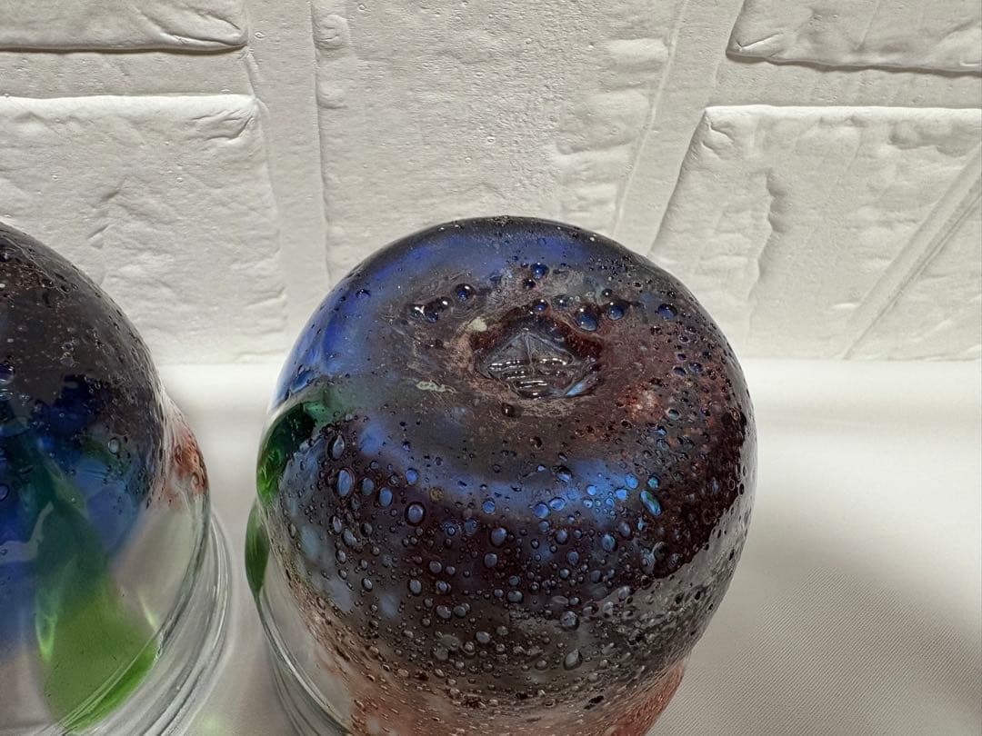 【稲嶺盛吉】琉球ガラス　グラスセット②