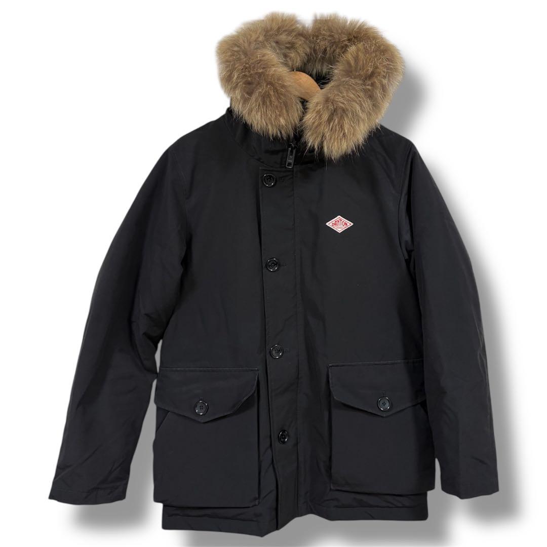 【おさるさん】DANTONダウンジャケットブラック/40(L相当）