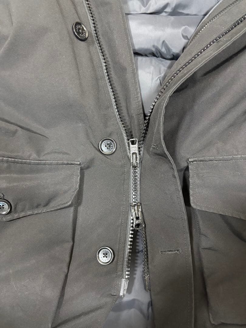 【おさるさん】DANTONダウンジャケットブラック/40(L相当）