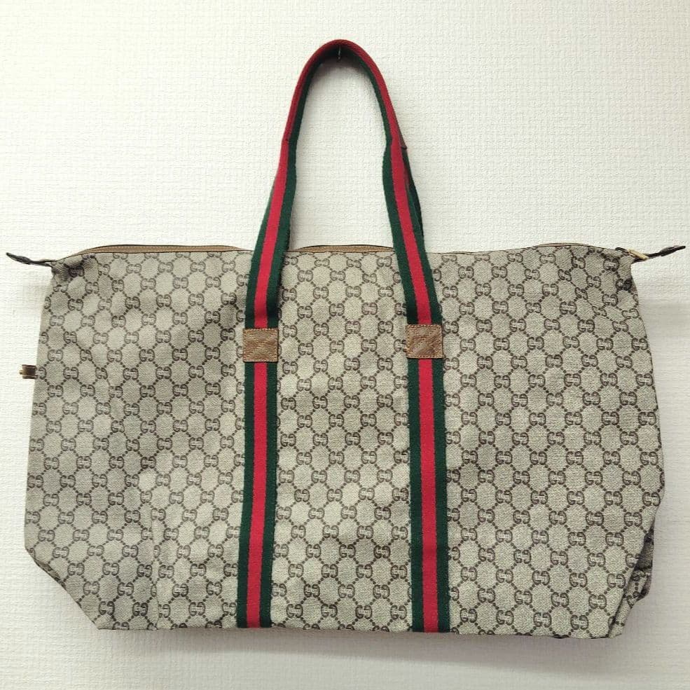 【T】美品✨GUCCI plus　GG シェリーライン　ボストンバッグ
