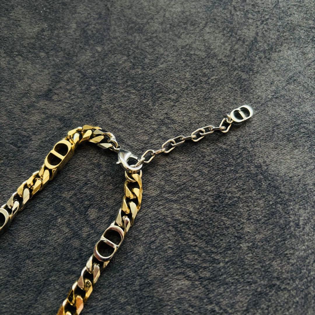 ryu 【ほぼ新品】 Dior メンズ CDネックレス ゴールド×シルバー