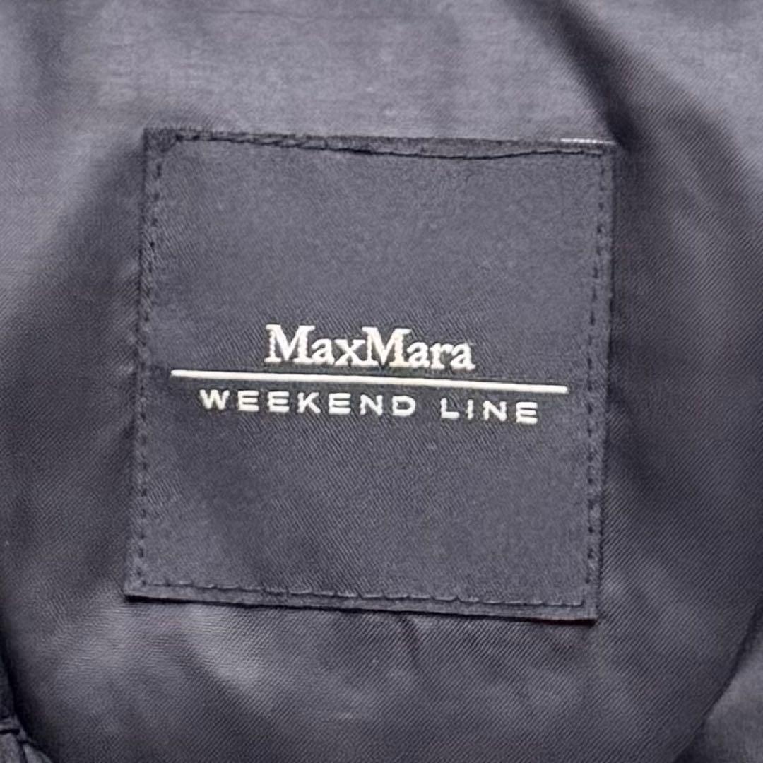 美品 Max Mara ロング ダウンコート Aライン 黒 ブラック　サイズ38