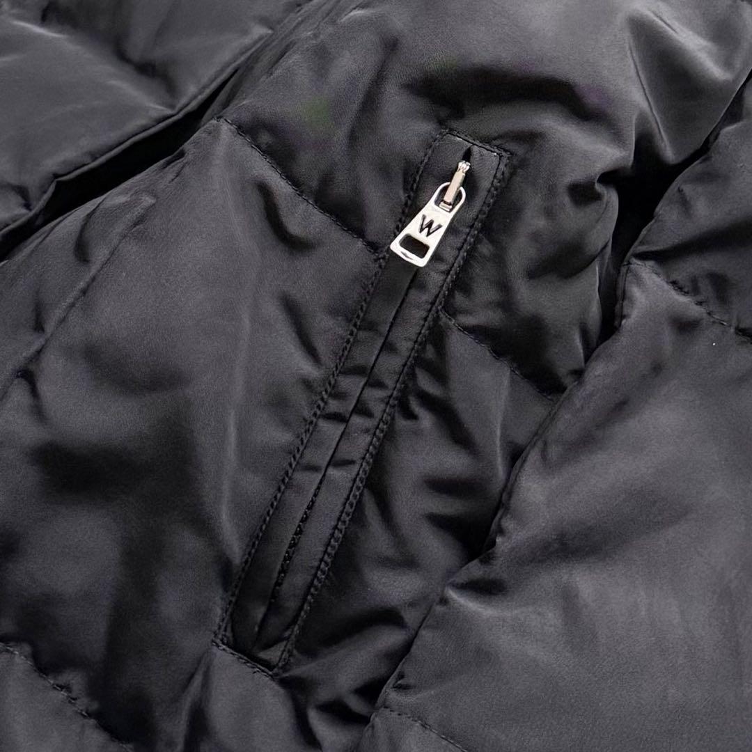 美品 Max Mara ロング ダウンコート Aライン 黒 ブラック　サイズ38