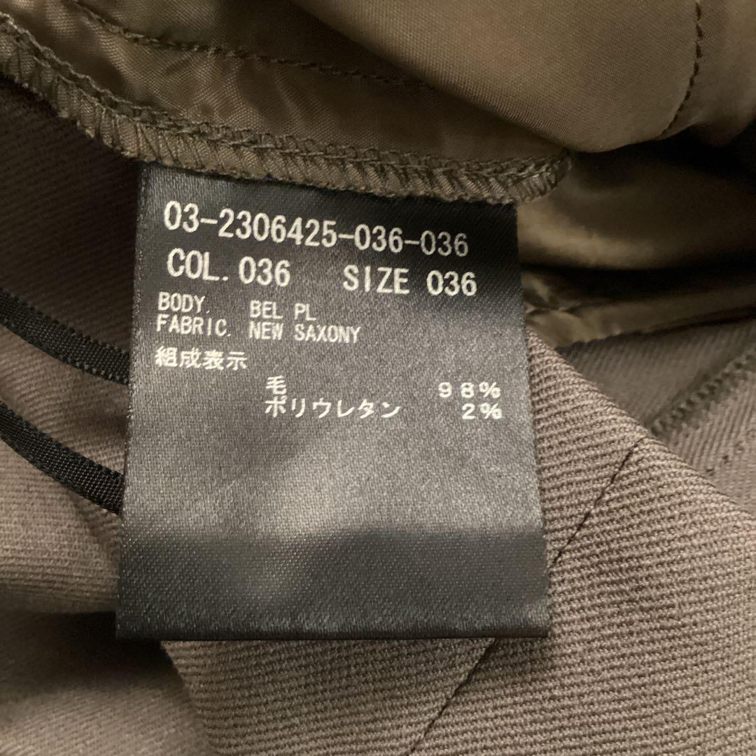 theory luxe 22AW New Saxonyワイドフレアパンツ　36