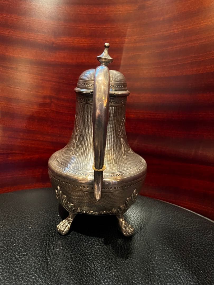 スターリングシルバー純銀製950 ポット　フランス　アンティーク　カトラリー