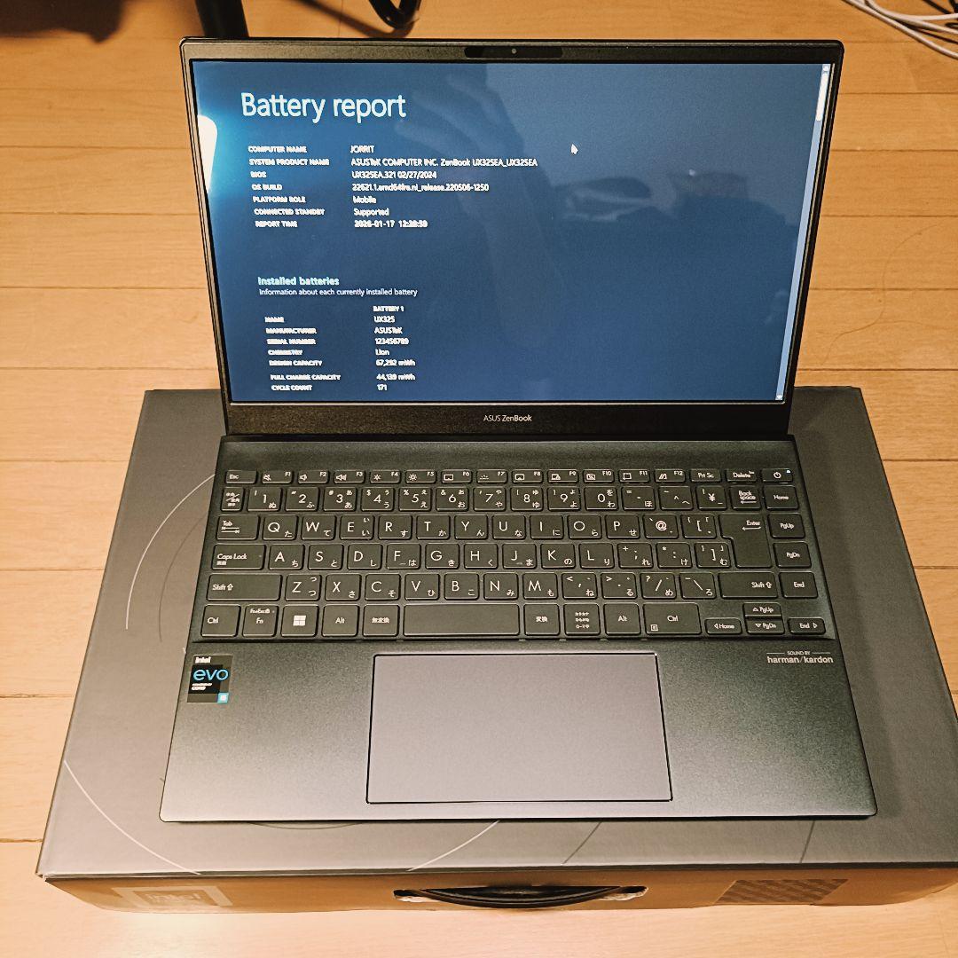 ​【有機EL】ASUS ZenBook 13、 16GBメモリ、 ケース・箱付