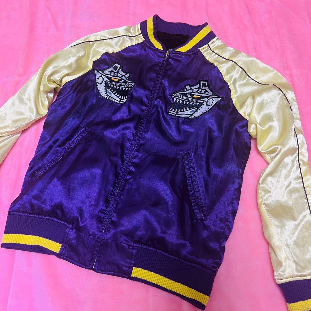 美品　PUNK DRUNKERS スカジャン メカゴジラ/キングギドラ　裏表