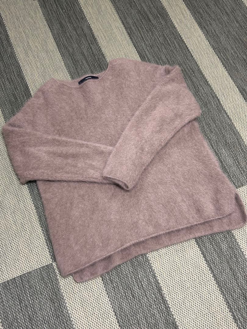 美品フレームワーク　FOX/CASHMERE ボートネック プルオーバー