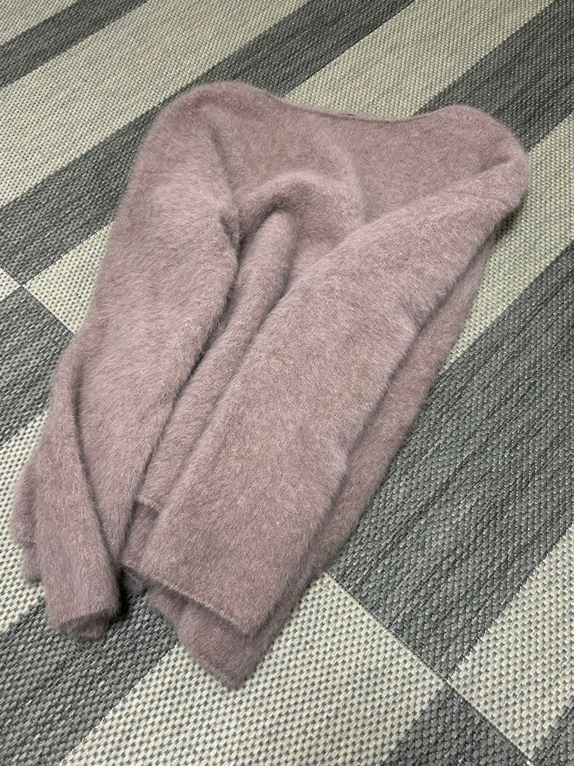 美品フレームワーク　FOX/CASHMERE ボートネック プルオーバー