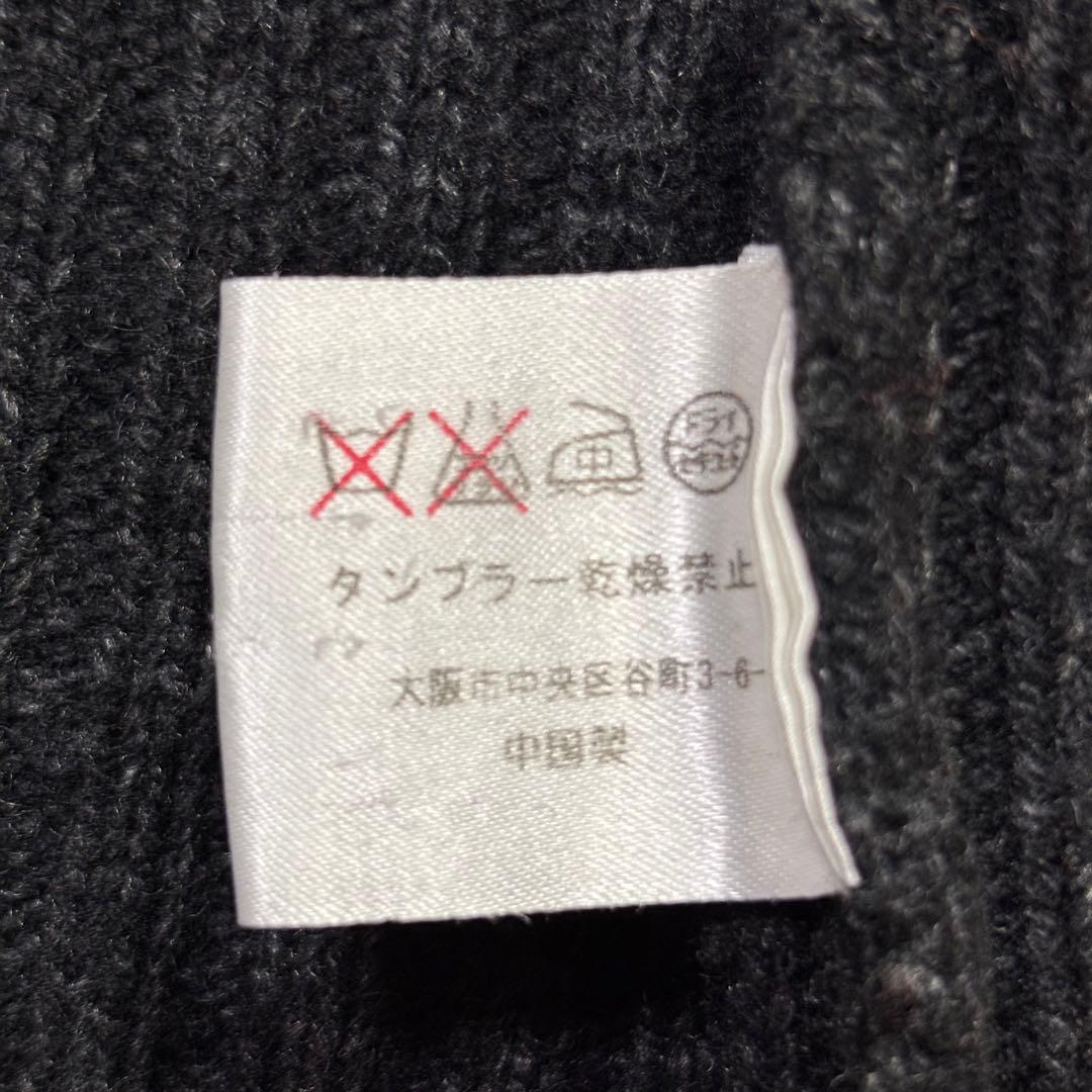 美品　ポールスミス　ドライバーズニット　四者混　ダブルファスナー　カシミヤ　黒