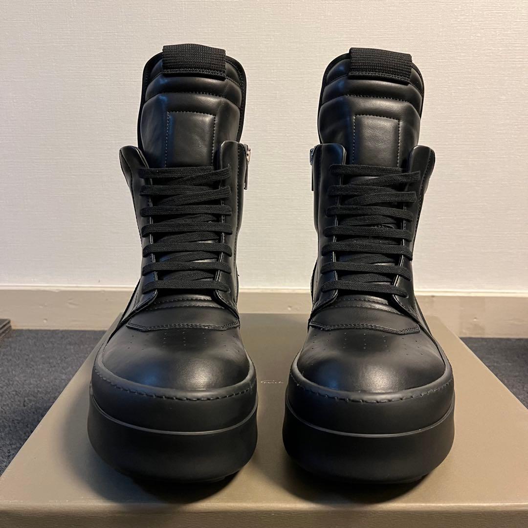 靴 Rick Owens MEGA BUMPER GEOBASKET (BLACK)