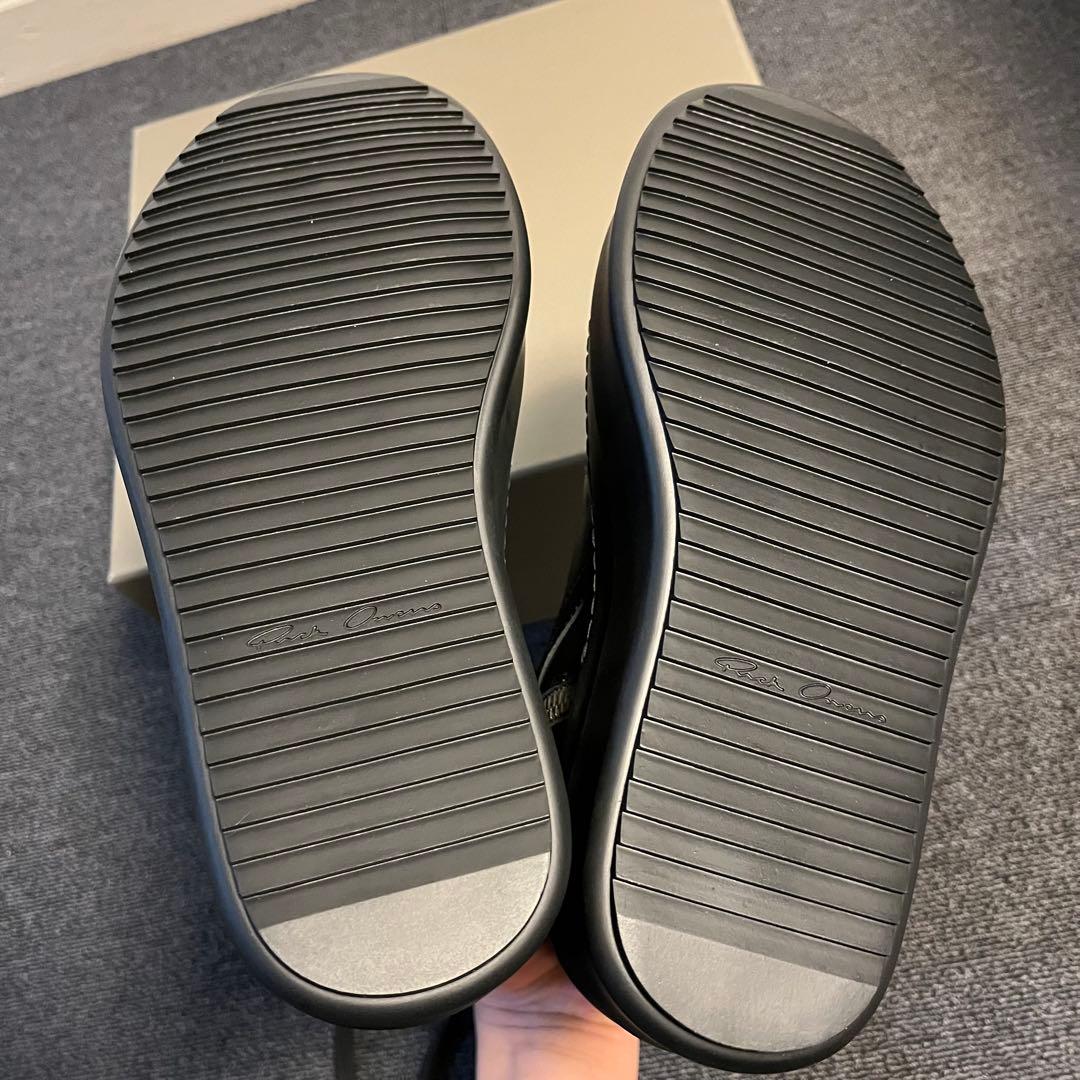 靴 Rick Owens MEGA BUMPER GEOBASKET (BLACK)