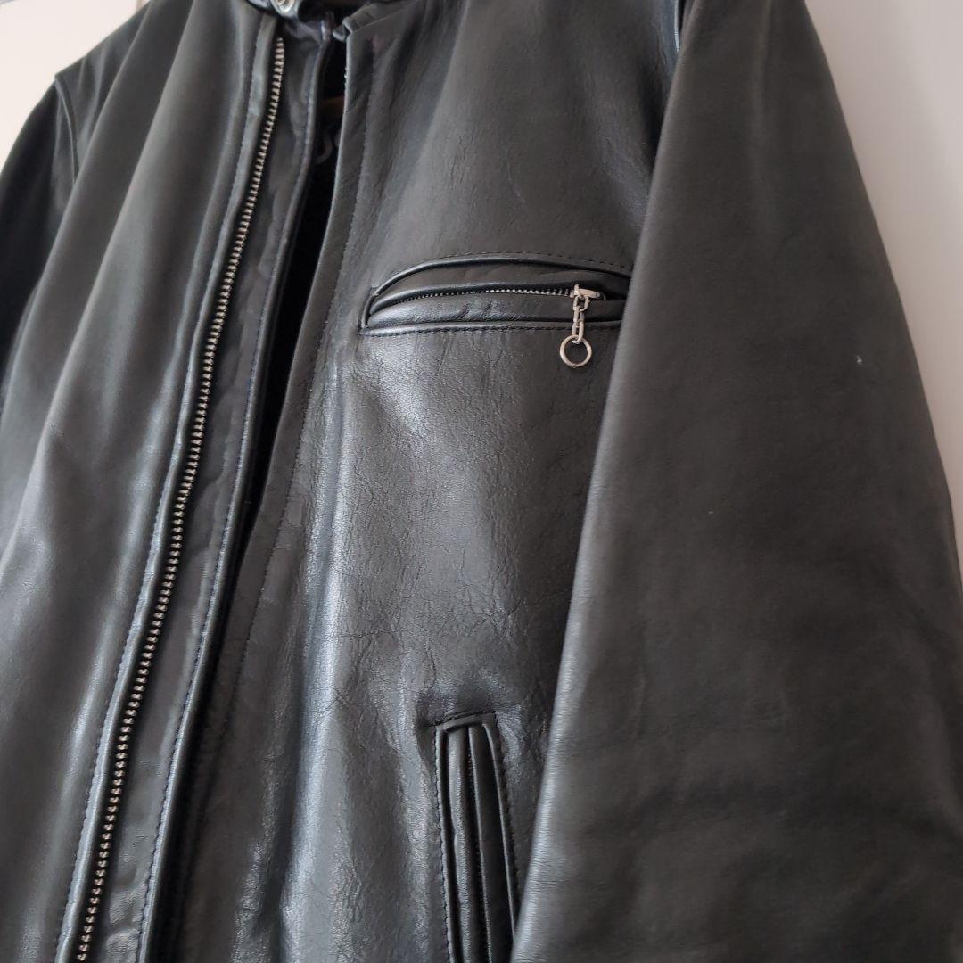 【値下げ】Schott レザーシングルライダースジャケット141型 size36