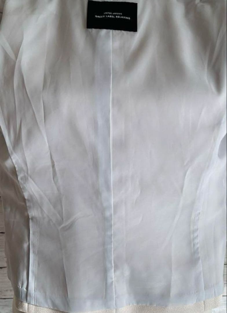 グリーンレーベルリラクシング　D キザミ　ノーカラー　パンツスーツ　38