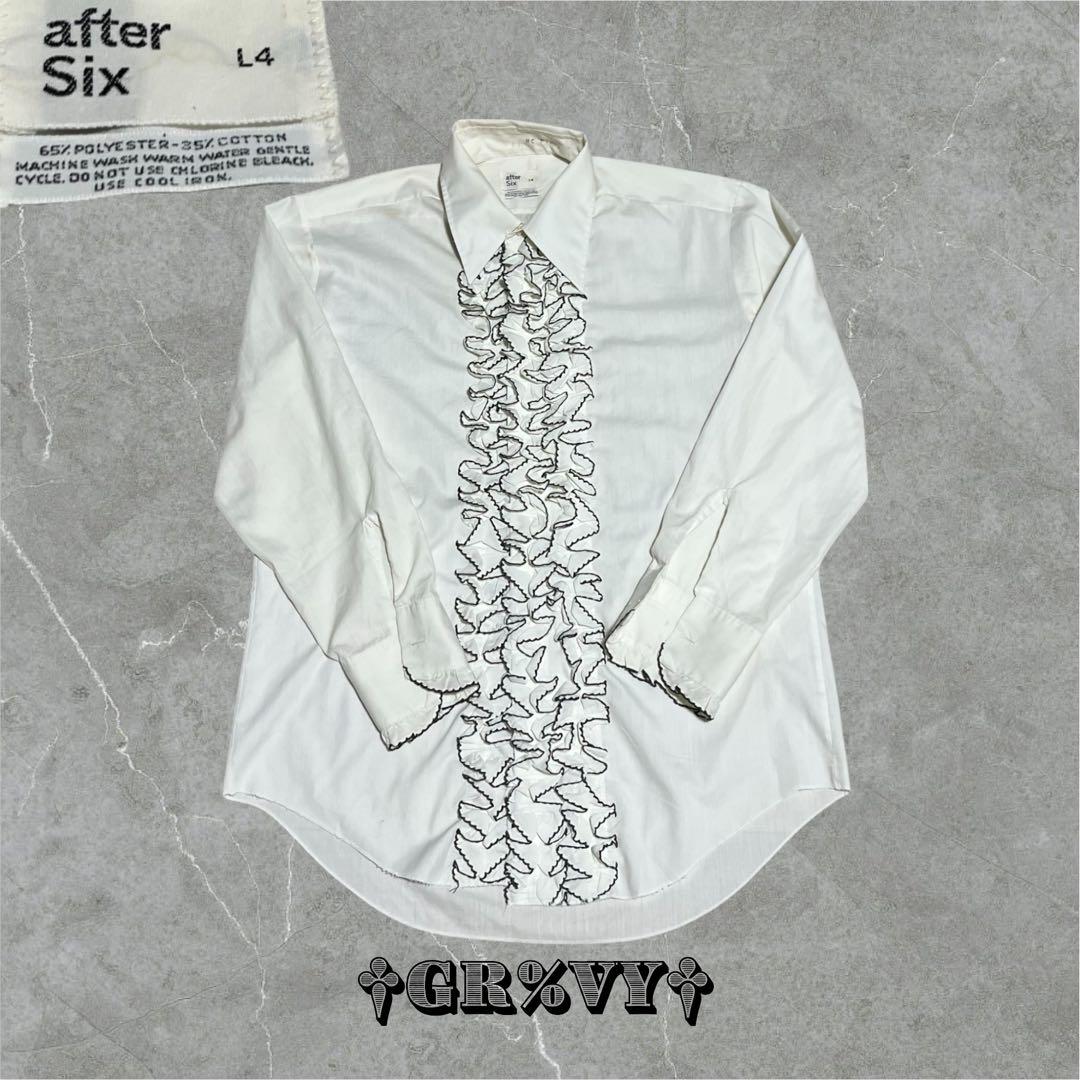 古着 70's after Six アフターシックス フリルシャツ