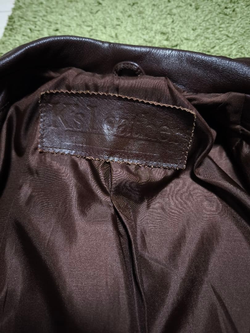 KADOYA KS LEATHER ブラウン レザージャケット L