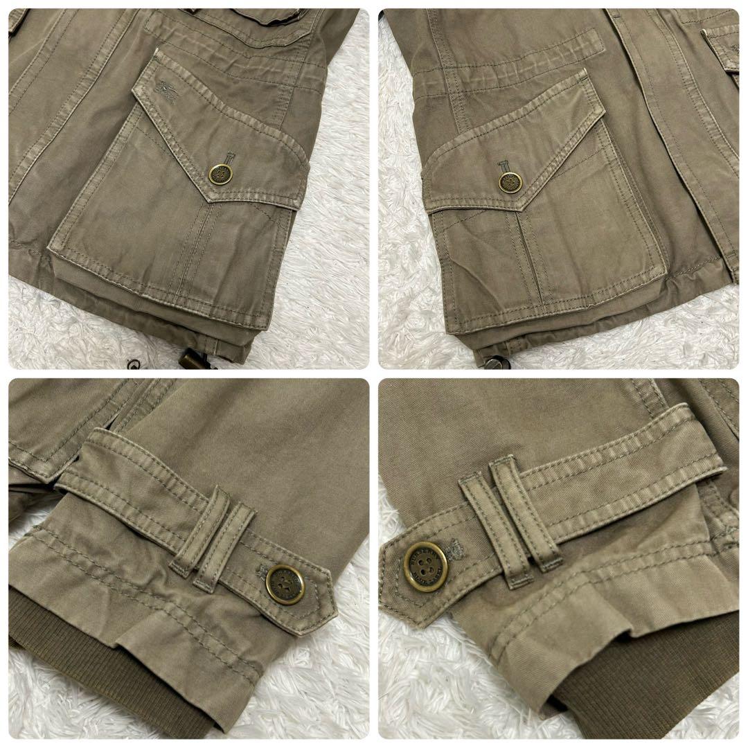 y2k 00s バーバリーブルーレーベル モッズコート ミリタリー ノバチェック