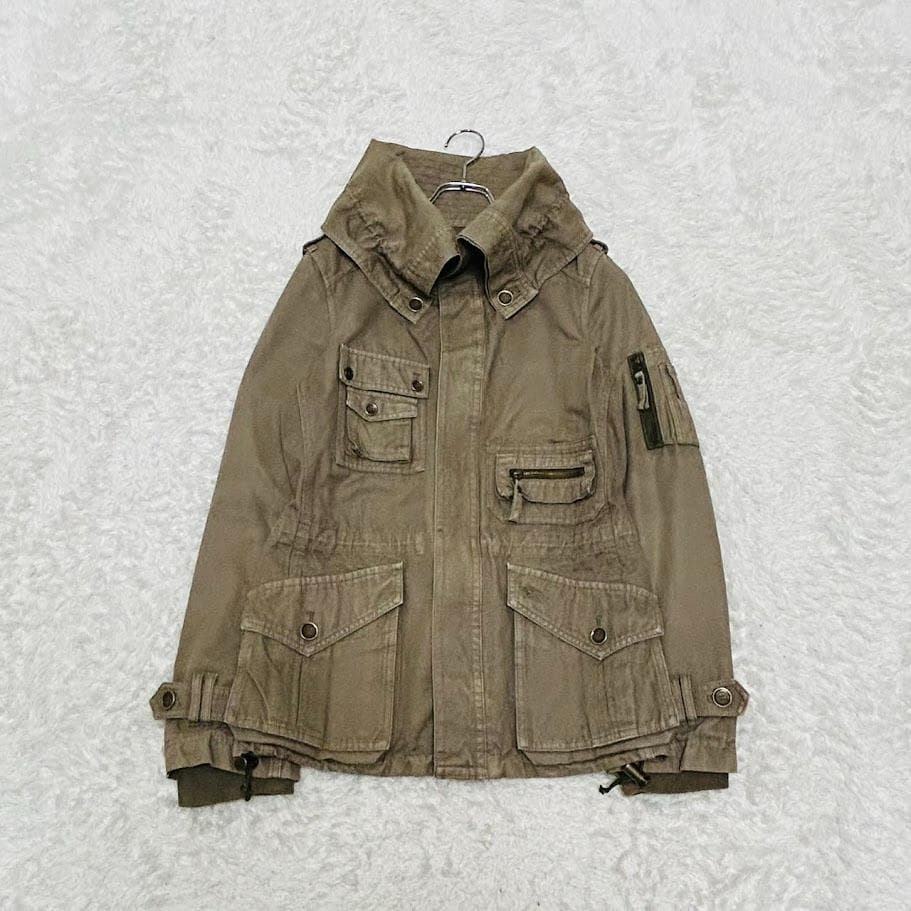 y2k 00s バーバリーブルーレーベル モッズコート ミリタリー ノバチェック