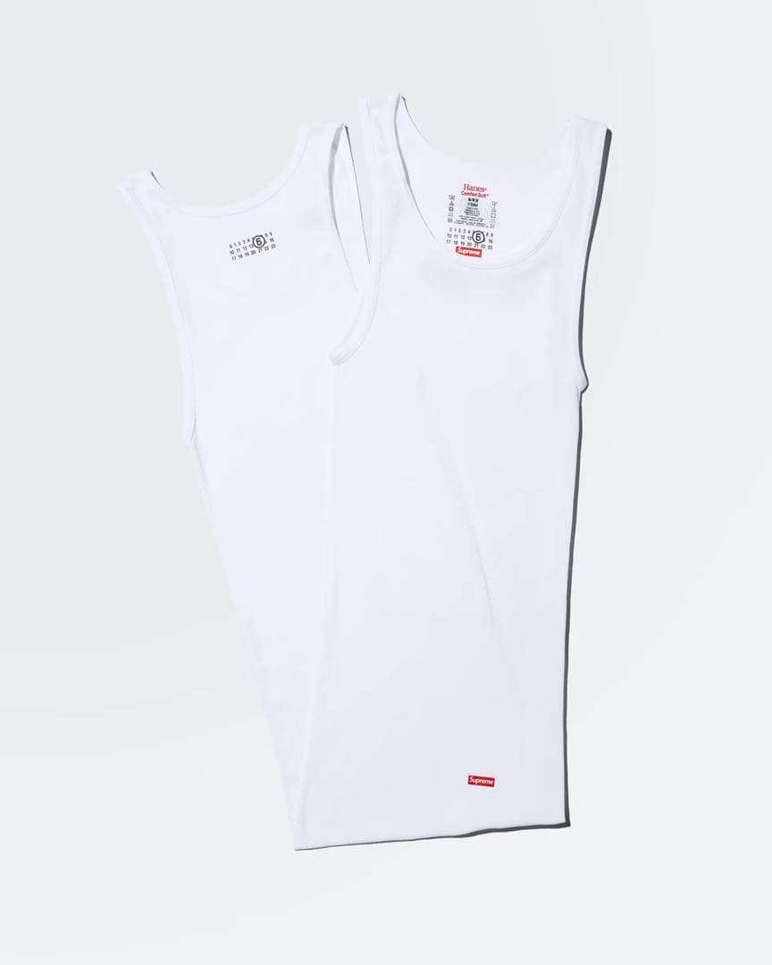 新品Supreme MM6 /Hanes Tagless Tank Top