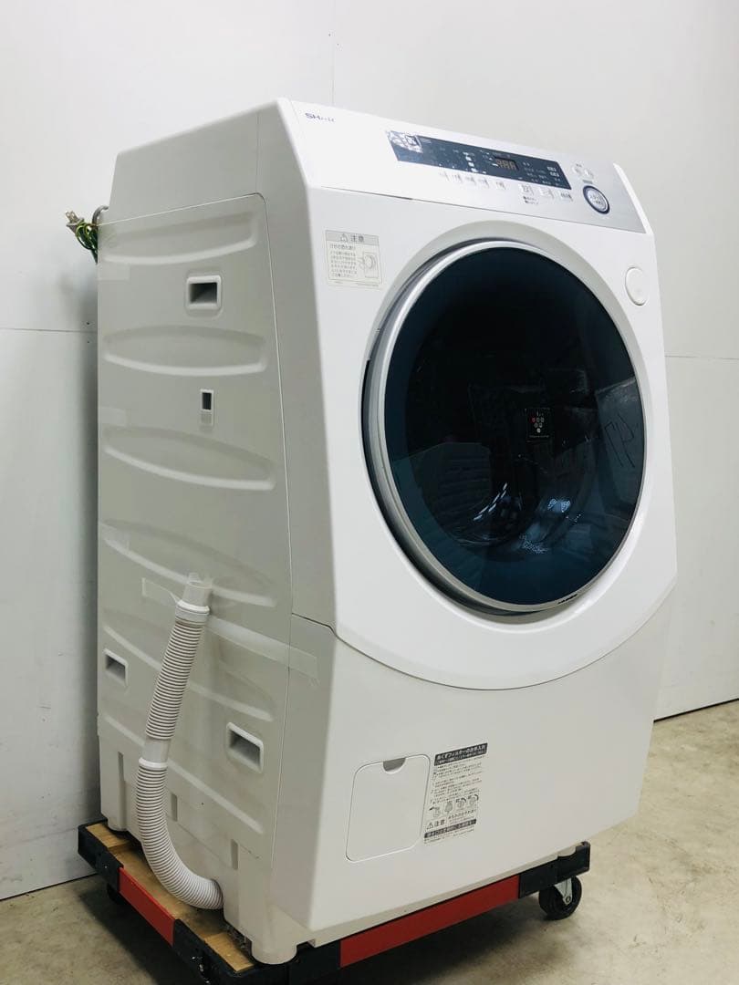 ES-H10B 3ヶ月保証分解洗浄済み シャープ■18年ドラム式洗濯乾燥機左開き