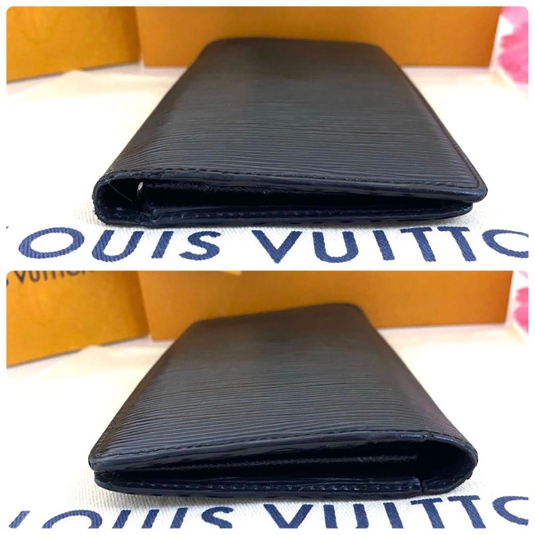 ルイ ヴィトン◎ポルトフォイユ ブラザ エピ ノワール ブラック 長財布