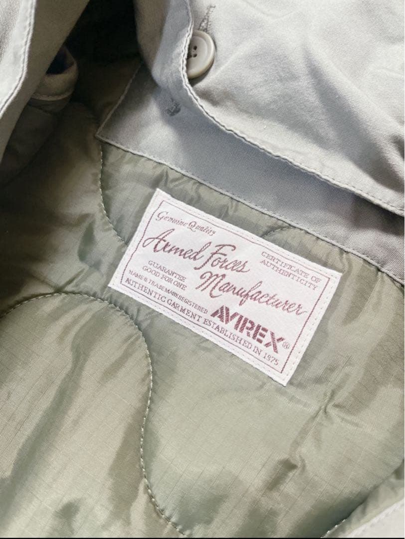 AVIREX モッズコート　 シェルライナー付き 3WAYカーキ XL