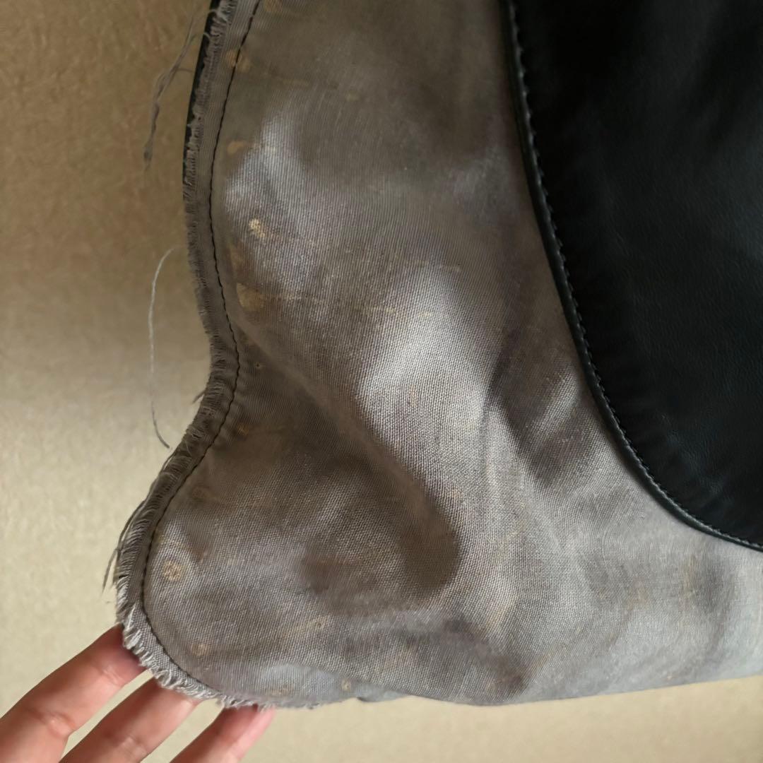 Mariana Mendez マリアナ・メンデス トートバッグ 黒革×布