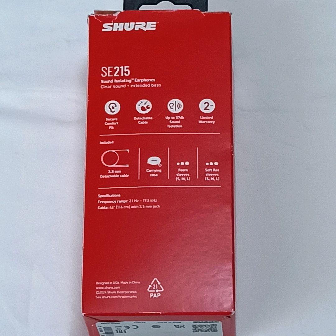 シュア SHURE 有線イヤホン SE215SPE-RD-A♡C7