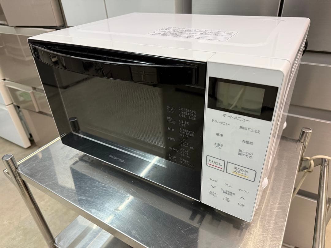 【高年式】 2021年式 650w アイリスオーヤマ電子レンジ MO-F1807