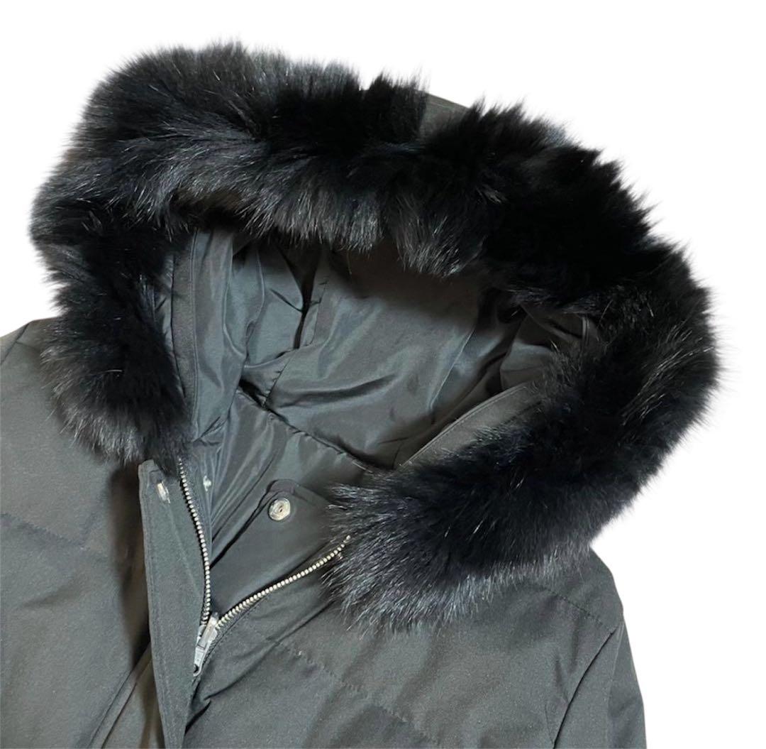 MERCURYDUO 2wayダウンジャケット リバーシブルフォックスファー 黒