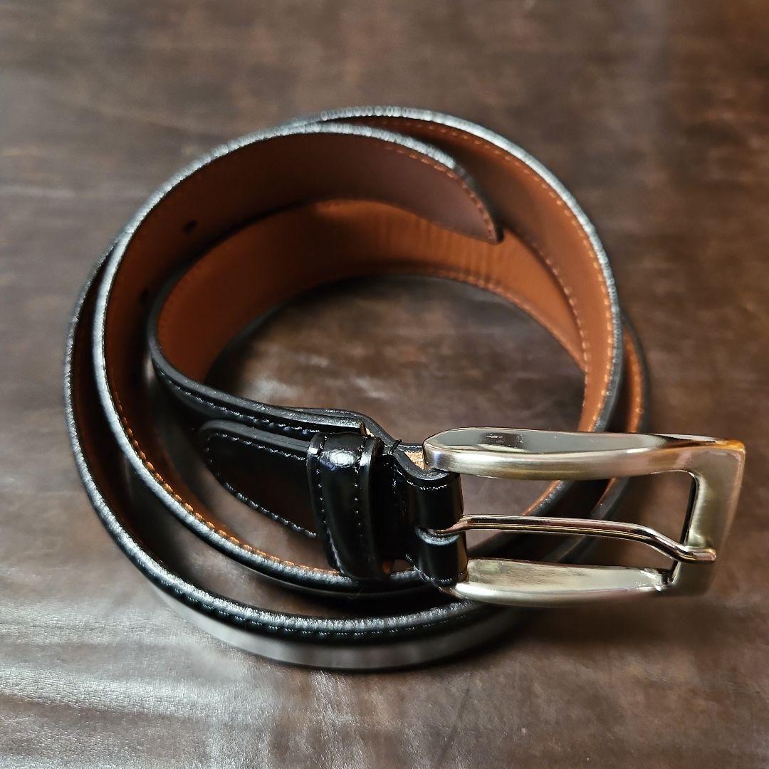 シェルコードバン一枚革ベルト