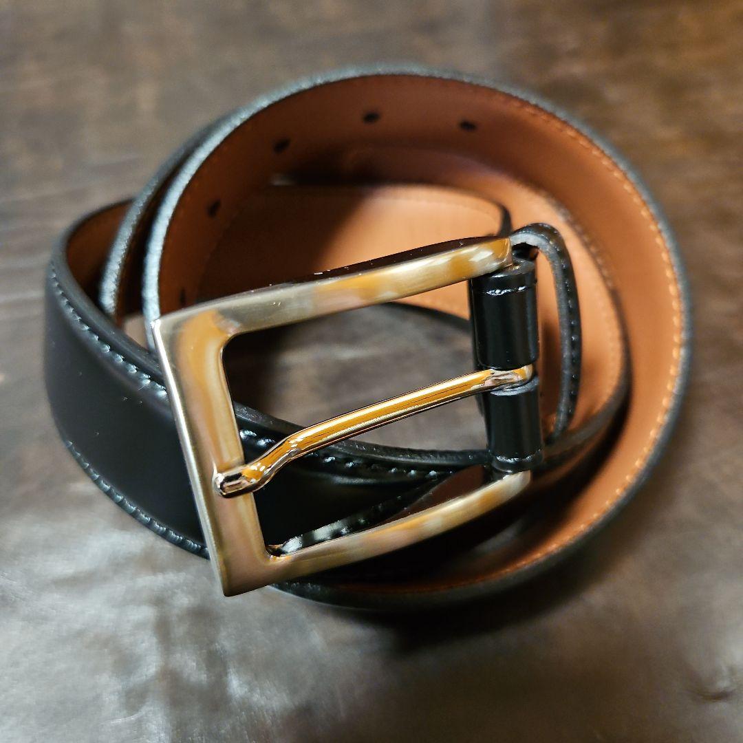 シェルコードバン一枚革ベルト