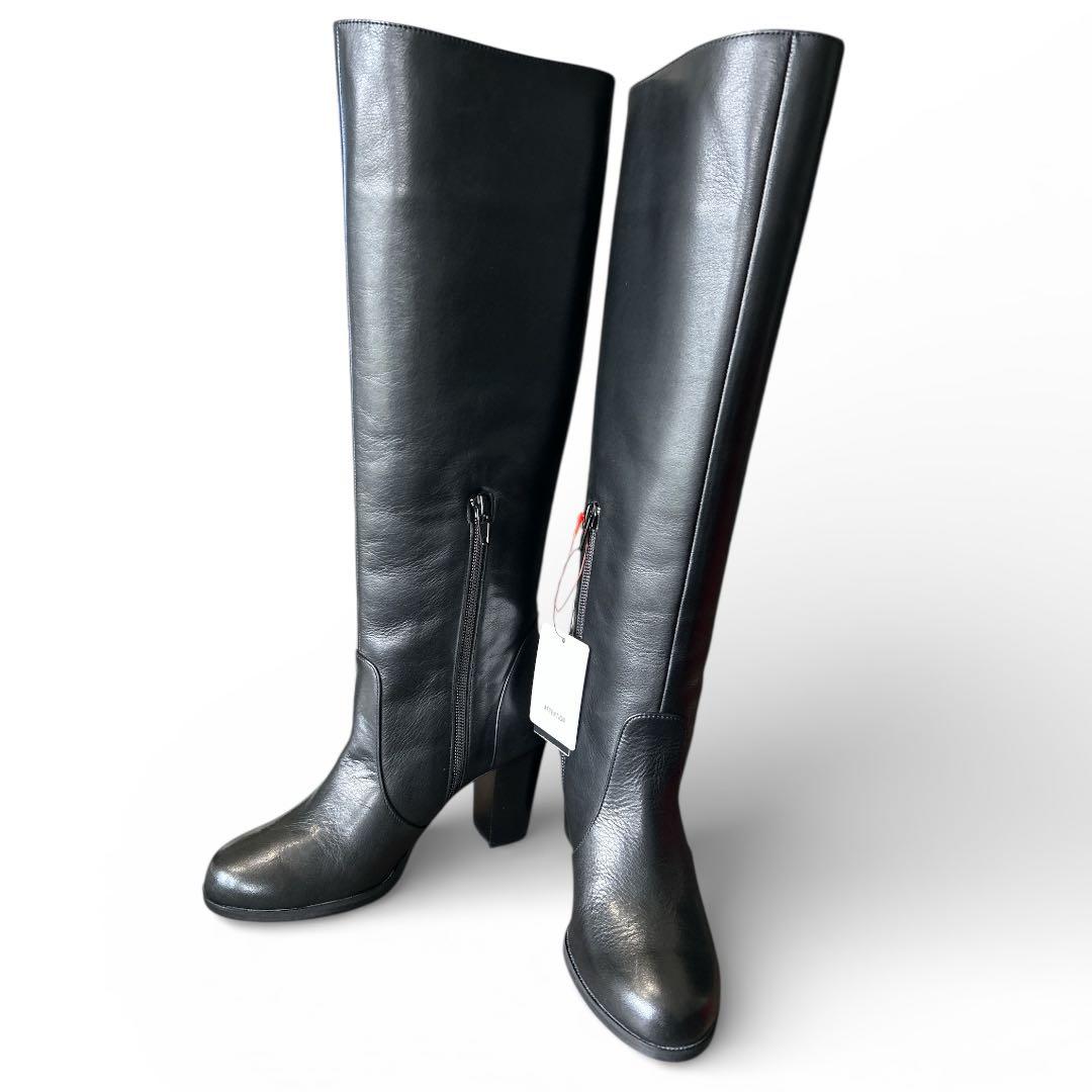 値下げ中❣️ロートレアモン 本革 ロングブーツ 36 黒 定価3万円台