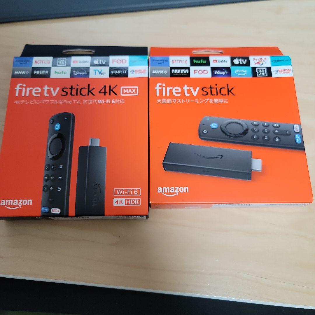 【新品未開封】Amazon fireTVstick4kMAXと第3代スタンダード