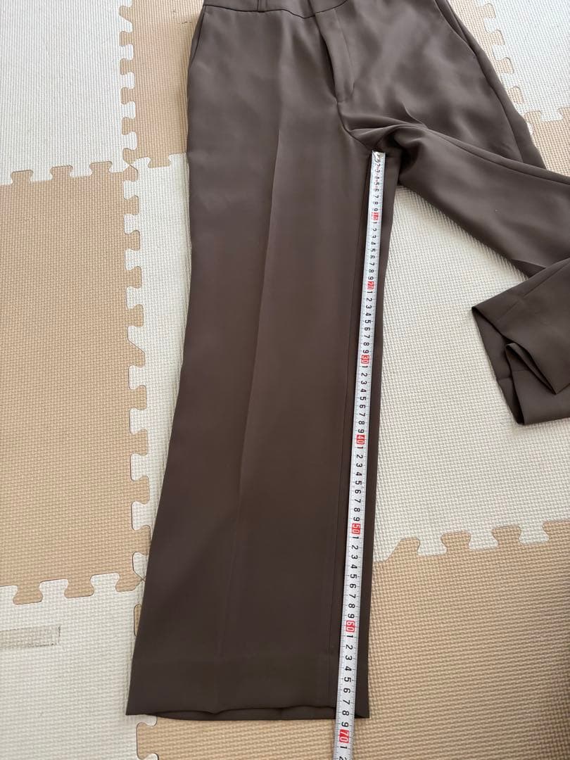 AOKI×Oggi★MEWORK ブラウン系2パンツスーツ7号