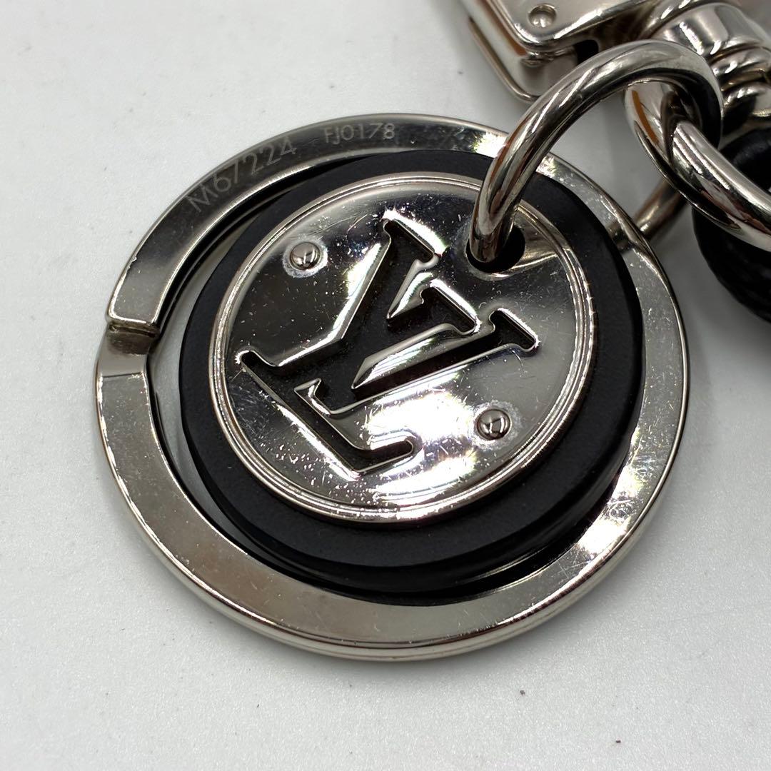 極美品 ルイヴィトン キーホルダー レザーロープ M67224 LV チャーム