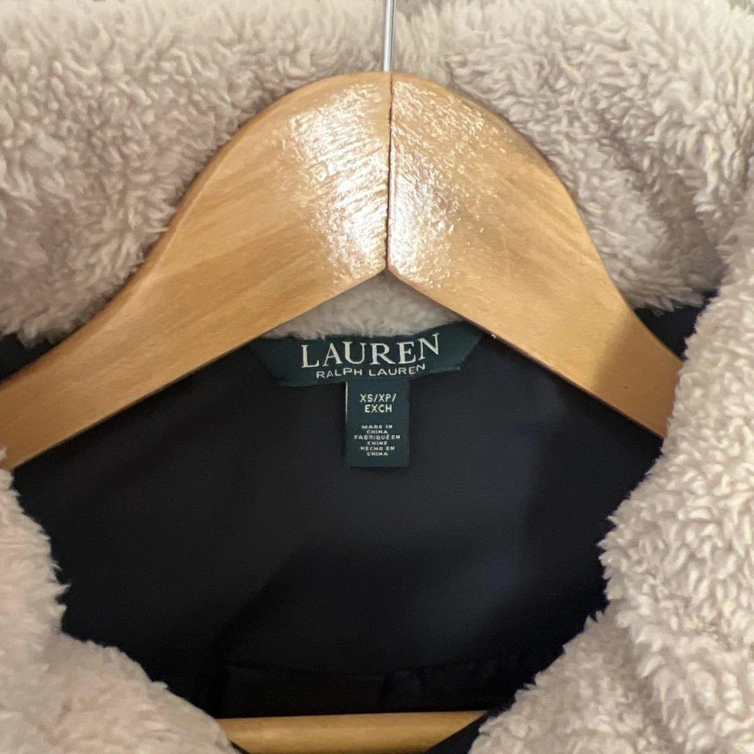 ラルフローレン　ウエストシェイプ紺ダウンコート　XS