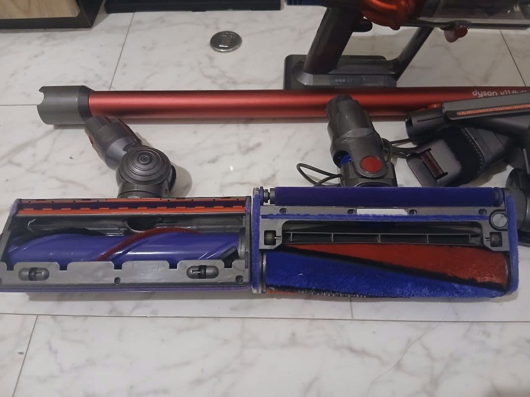 Dyson V10 SV12 レッド パイプ ヘッド2種 動作良好品