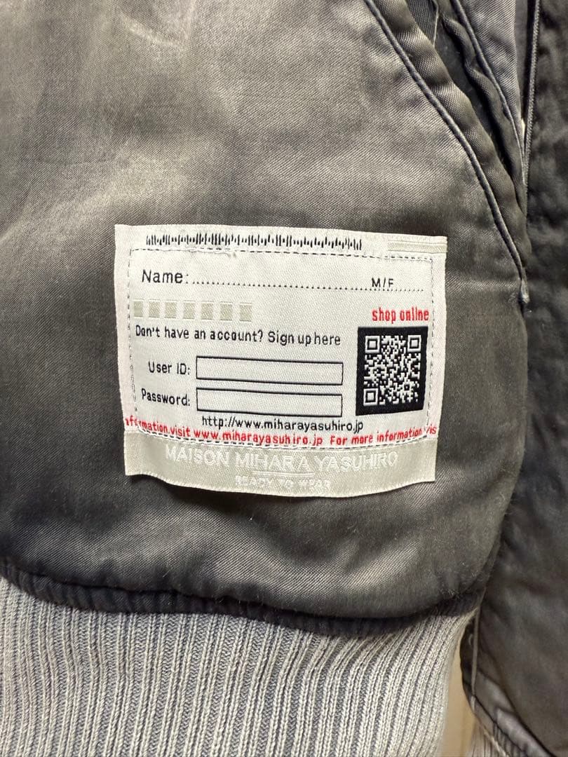 メゾンミハラヤスヒロ OVER DYED SOUVENIR JACKET