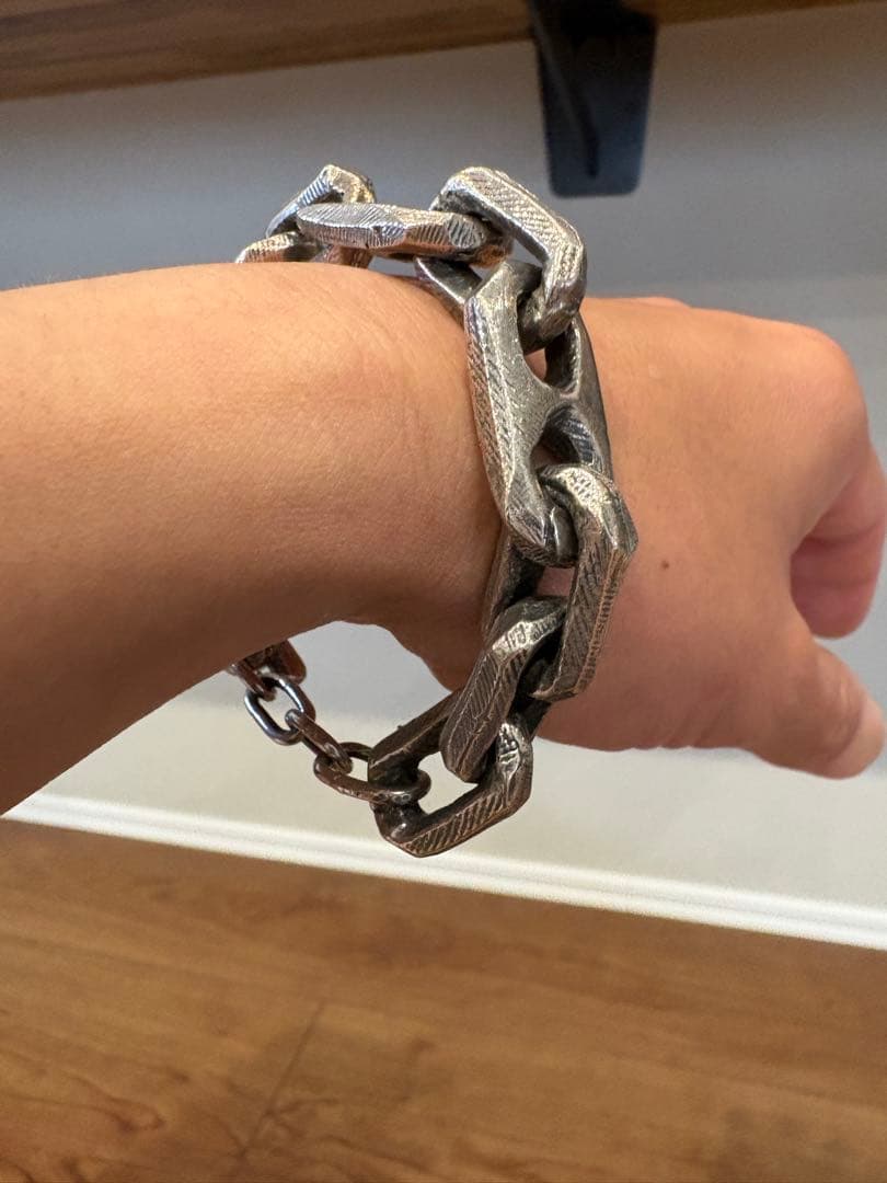 アクセサリー HENSON-HEAVY CARVED LINKS BRACELET