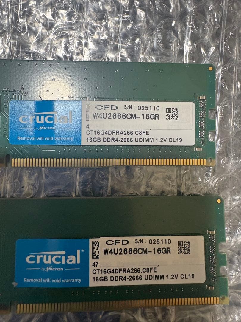 W4U2666CM-16GR DDR4 32GB(16GB 2枚)