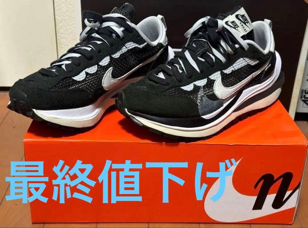 靴 NIKE sacai vaporwaffle black 27cm US9