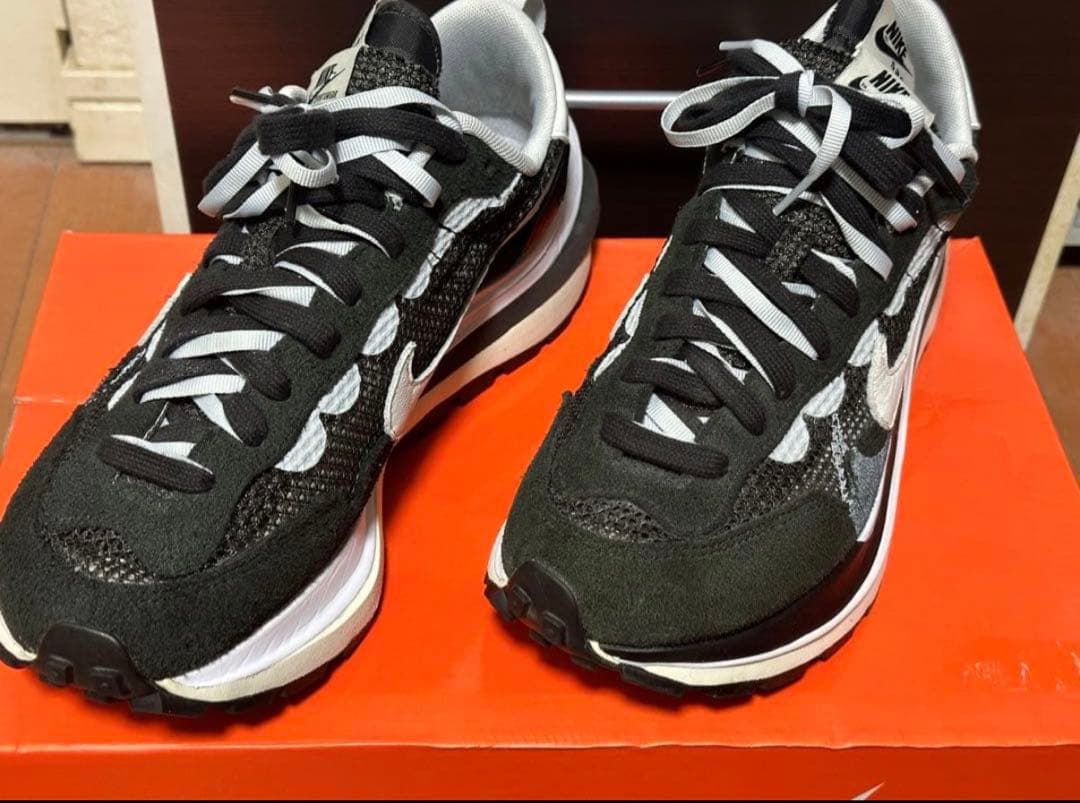 靴 NIKE sacai vaporwaffle black 27cm US9