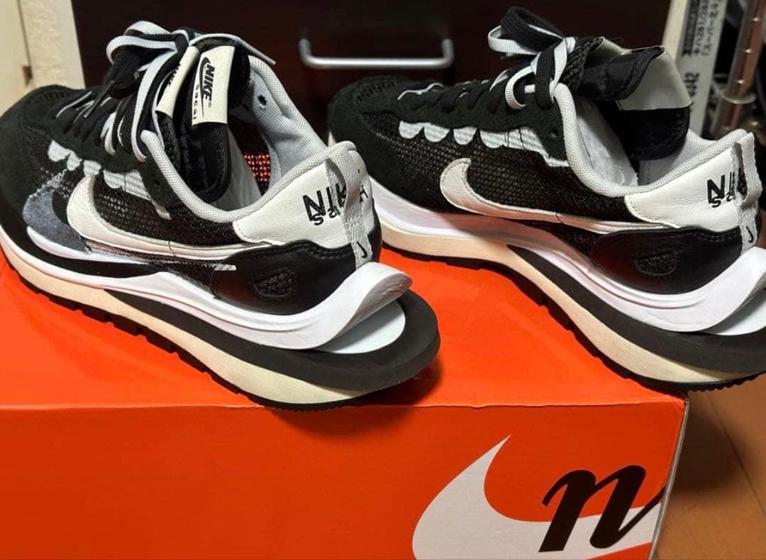 靴 NIKE sacai vaporwaffle black 27cm US9