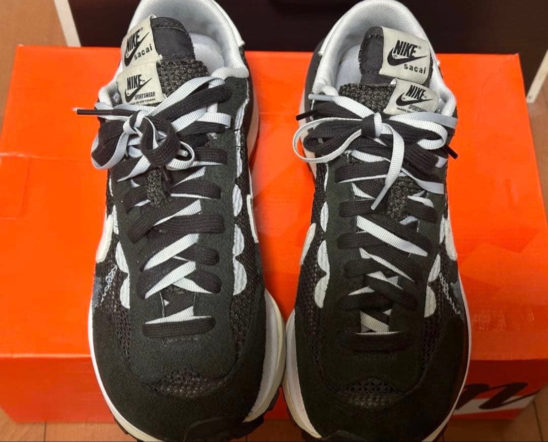 靴 NIKE sacai vaporwaffle black 27cm US9