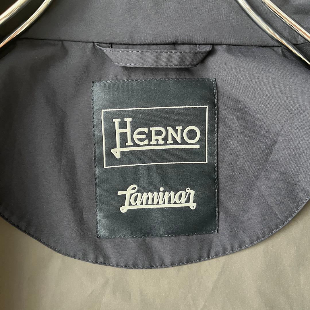 美品✨ヘルノ ラミナー ゴアテックス ナイロン ブルゾン ネイビー メンズ 48
