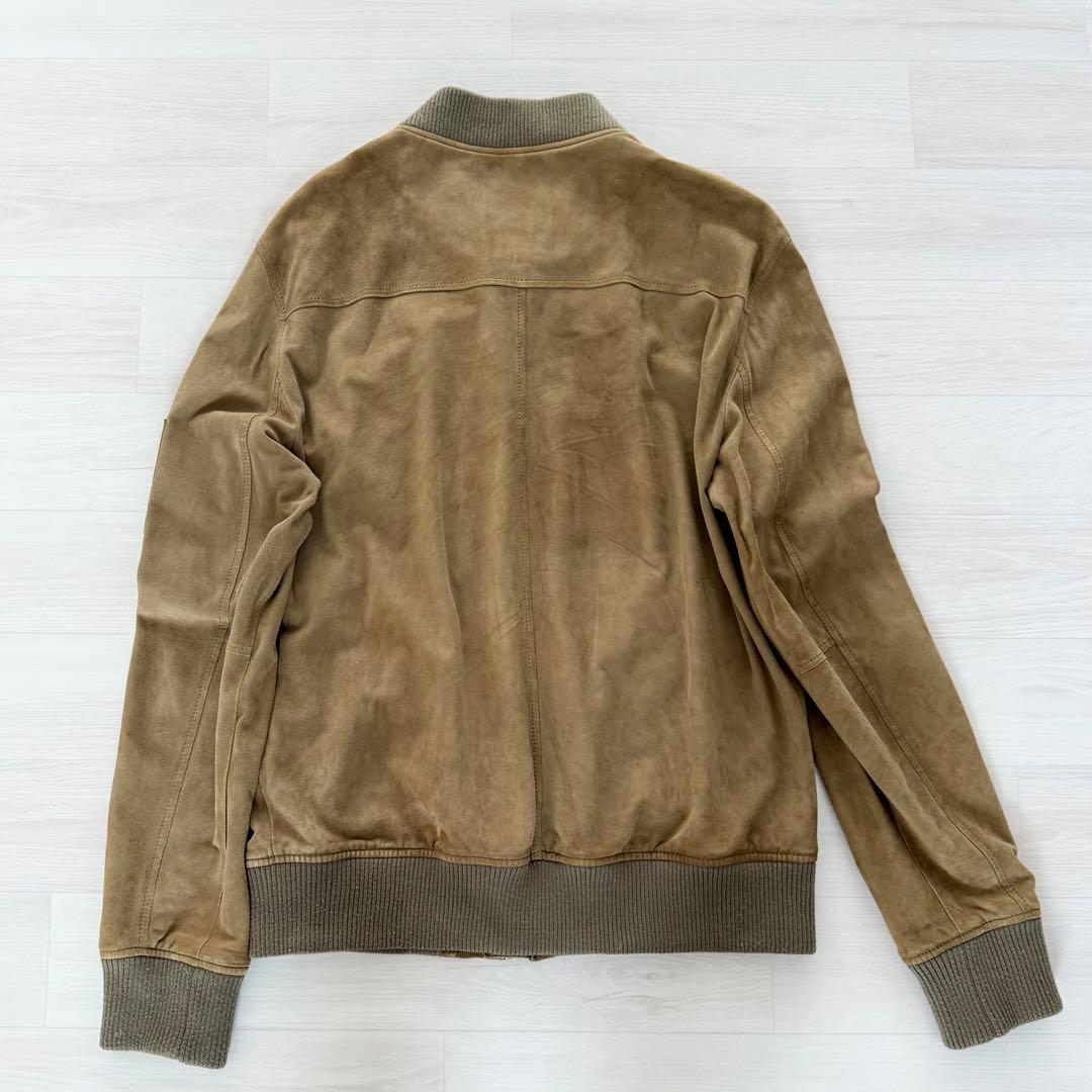 DESA デサ スエード レザー ブルゾン MA-1 ブラウン 50 L相当
