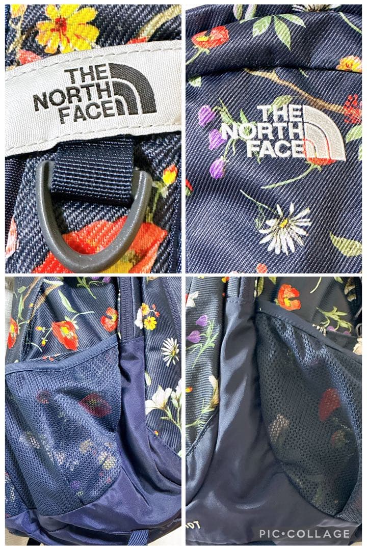 極美品 希少 ノースフェイス シングルショット 花柄 ボタニカル バッグパック