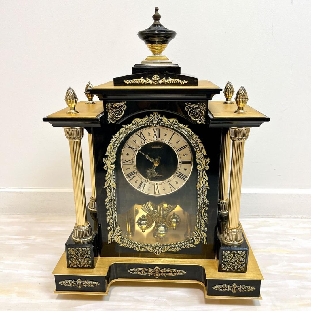 動作品 CITIZEN シチズン 8RG043 置き時計 昭和 レトロ