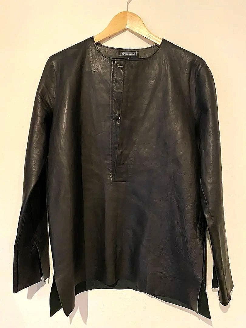 rip van winkle レザー プルオーバー ライダース ジャケット